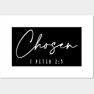 Chosen Bible Christian Bible Verse Religious 2 Posters and Art